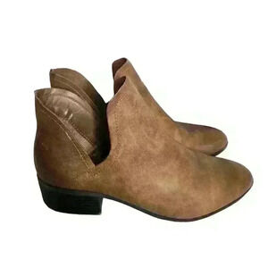 Madden Girl women's slip on suede booties size 7.5